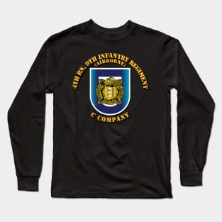 Flash - C Co (Airborne), 4th Bn - 9th Infantry Regiment w DUI Long Sleeve T-Shirt